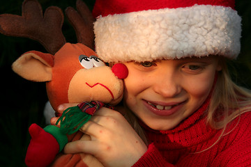 Image showing Christmas girl