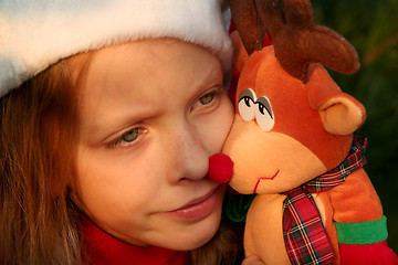 Image showing Christmas girl