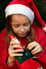 Image showing Christmas girl