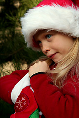 Image showing Christmas girl