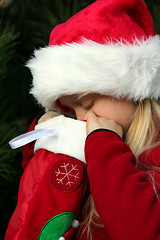 Image showing Christmas girl