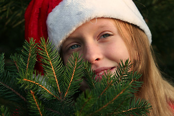 Image showing Christmas girl 