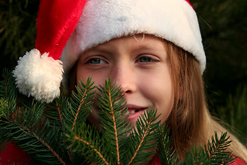 Image showing Christmas girl 