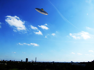 Image showing UFO Over London