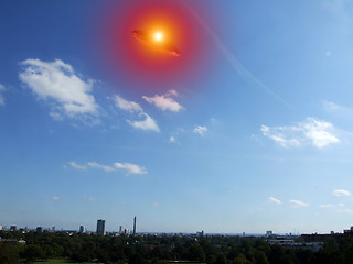 Image showing UFO Over London