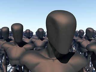 Image showing Faceless Workforce