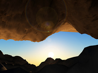 Image showing Underground Cave With Sky 6