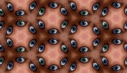 Image showing Eye Tile Pattern