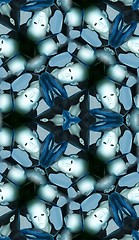 Image showing Seamless Pattern Of Heads In Cells