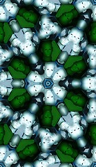 Image showing Seamless Pattern Of Heads In Cells