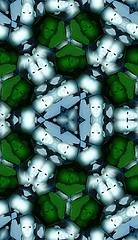 Image showing Seamless Pattern Of Heads In Cells