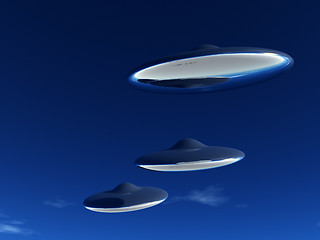 Image showing UFOs In Flight