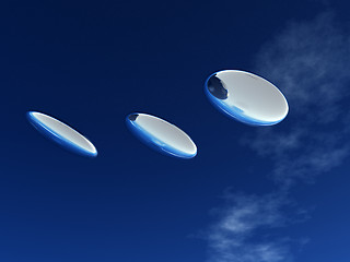 Image showing UFOs In Flight