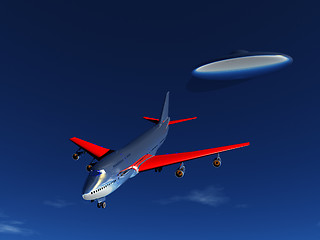 Image showing UFO And Plane