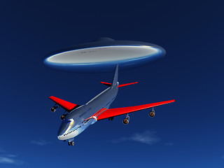 Image showing UFO And Plane