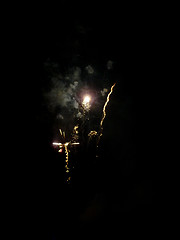 Image showing Fireworks In Barkingside Recreation Ground