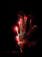 Image showing Fireworks In Barkingside Recreation Ground