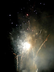 Image showing Fireworks In Barkingside Recreation Ground