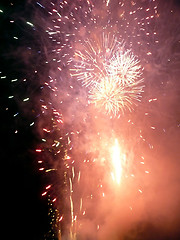 Image showing Fireworks In Barkingside Recreation Ground 