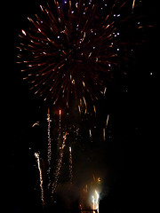 Image showing Fireworks In Barkingside Recreation Ground 