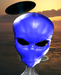 Image showing Blue Alien