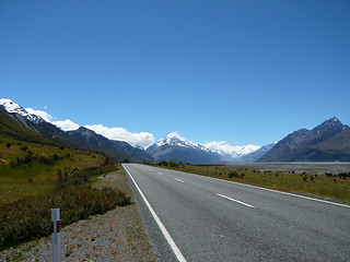 Image showing Mt Cook in New Zealand