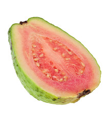 Image showing Cross section of a pink guava
