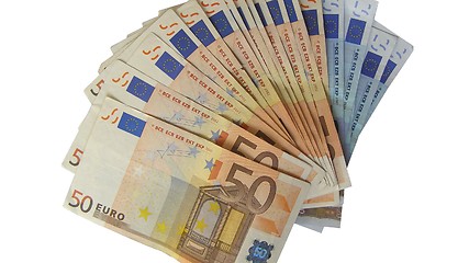 Image showing Euro notes