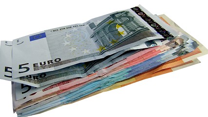 Image showing Euro notes