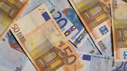 Image showing Euro notes