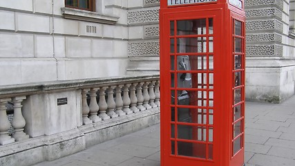 Image showing London telephone box