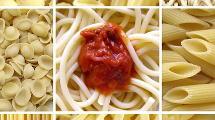 Image showing Pasta collage