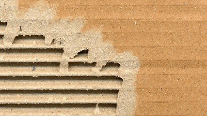 Image showing Corrugated cardboard