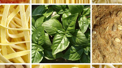 Image showing Italian food collage