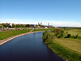 Image showing River Grass And Sky