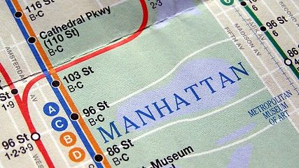 Image showing New York subway map