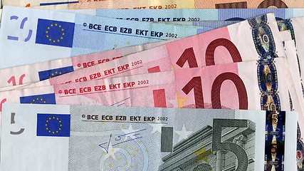 Image showing Euro notes