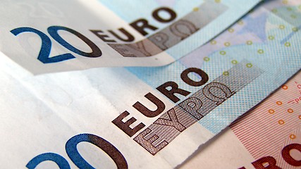 Image showing Euro notes