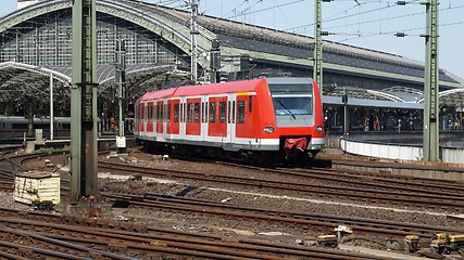 Image showing Trains in station