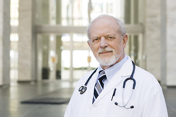 Image showing Doctor Standing Outside