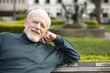 Image showing Elderly Man in Park