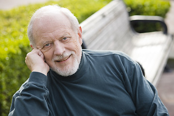 Image showing Elderly Man in Park