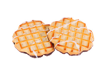 Image showing golden  cookies