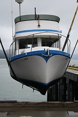 Image showing Boat in Lift Harness