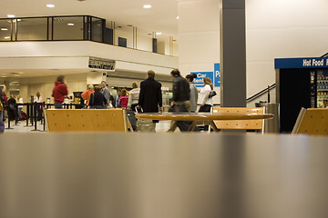 Image showing People at the airport shopping