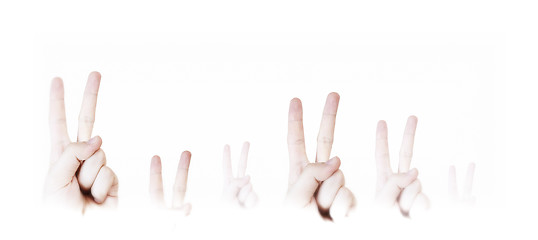 Image showing Hand sign.