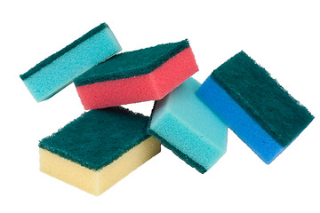 Image showing Colored Sponges