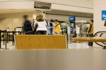 Image showing People Waiting at the Airport