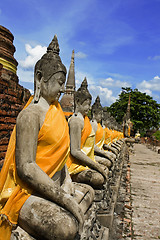 Image showing Statues of Buddha