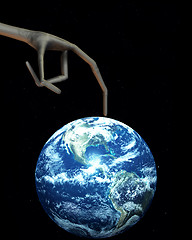 Image showing Alien And The World